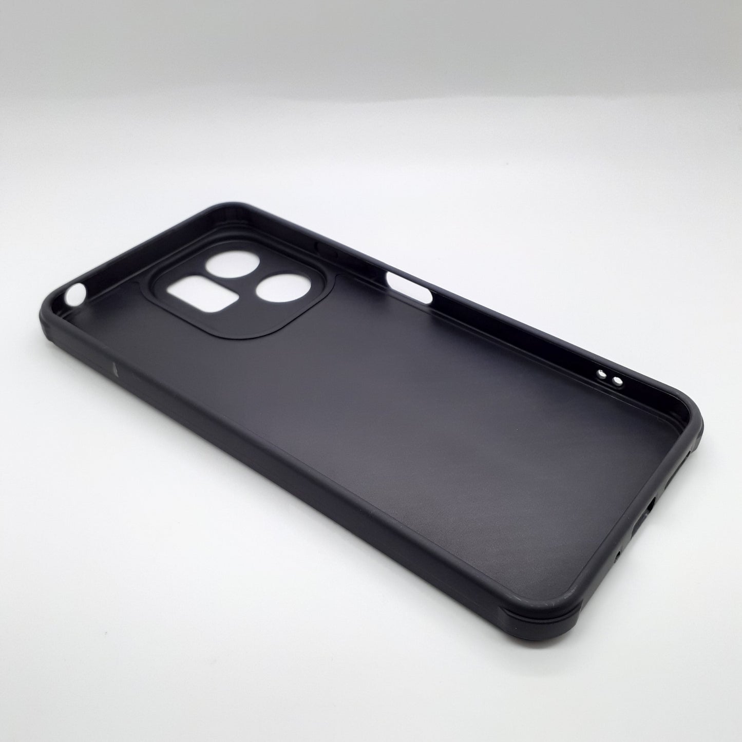 Redmi 13C Carbon Fiber texture Hard Rubber armour back cover shock-porof case