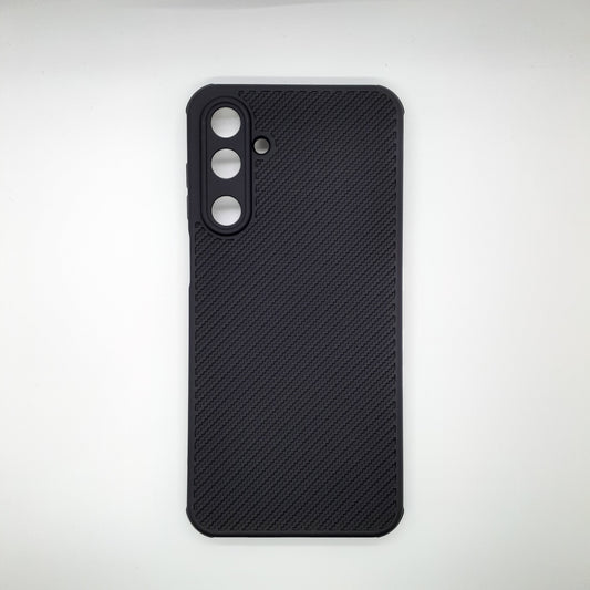 Samsung M16 Carbon Fiber texture Hard Rubber armour back cover shock-porof case