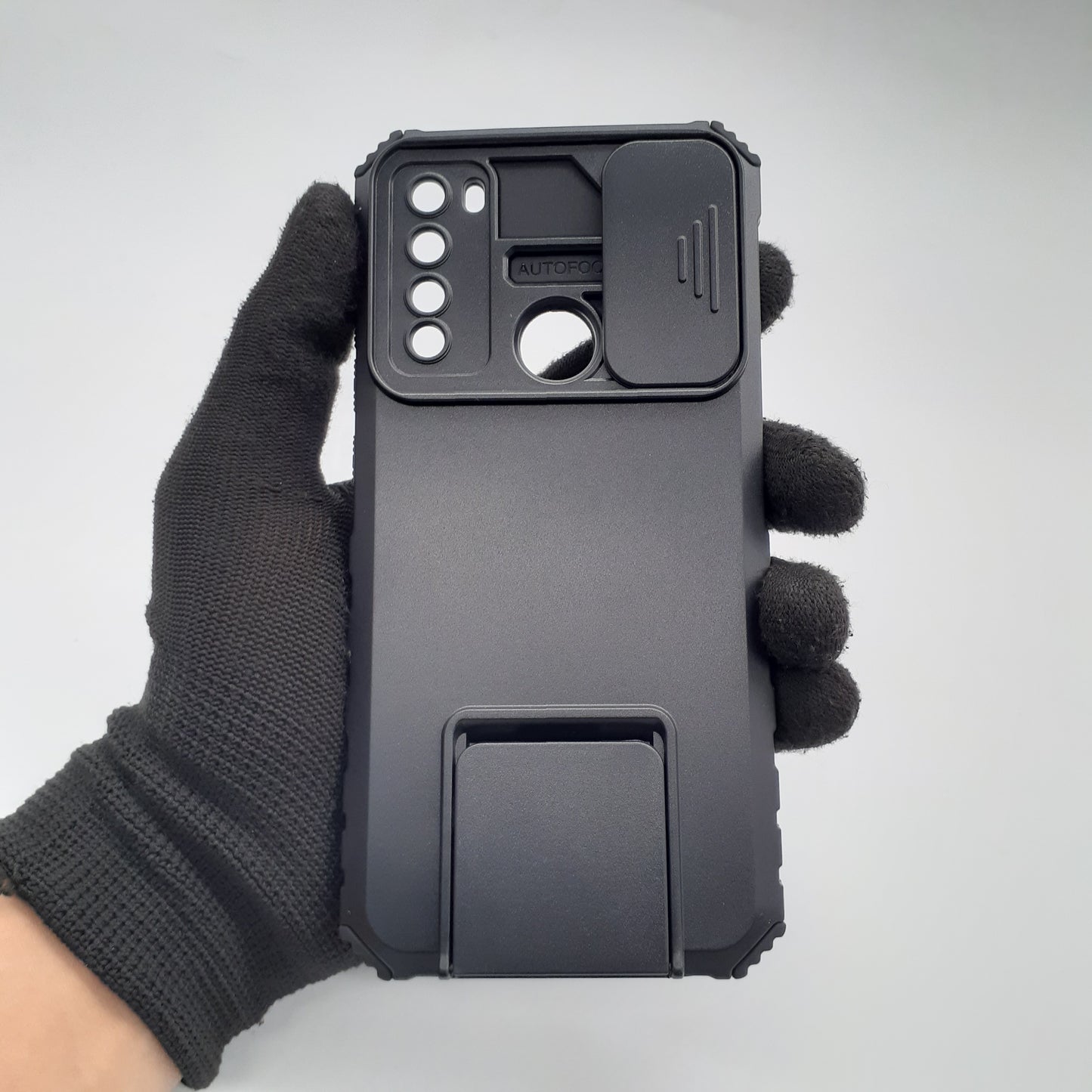 Redmi Note 8 Shockproof Armor Phone Case Slide Camera Lens Protector Magnetic Ring Kickstand Holder Stand