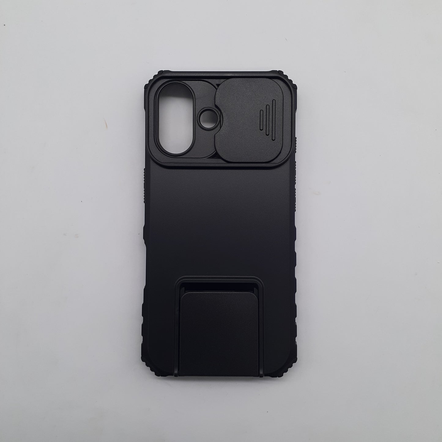iPhone 16 Heavy Duty Rugged Protection Case Slide Camera Cover Integrated Kickstand Hands Free Viewing