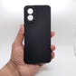 OPPO A18 Carbon Fiber texture Hard Rubber armour back cover shock-porof case