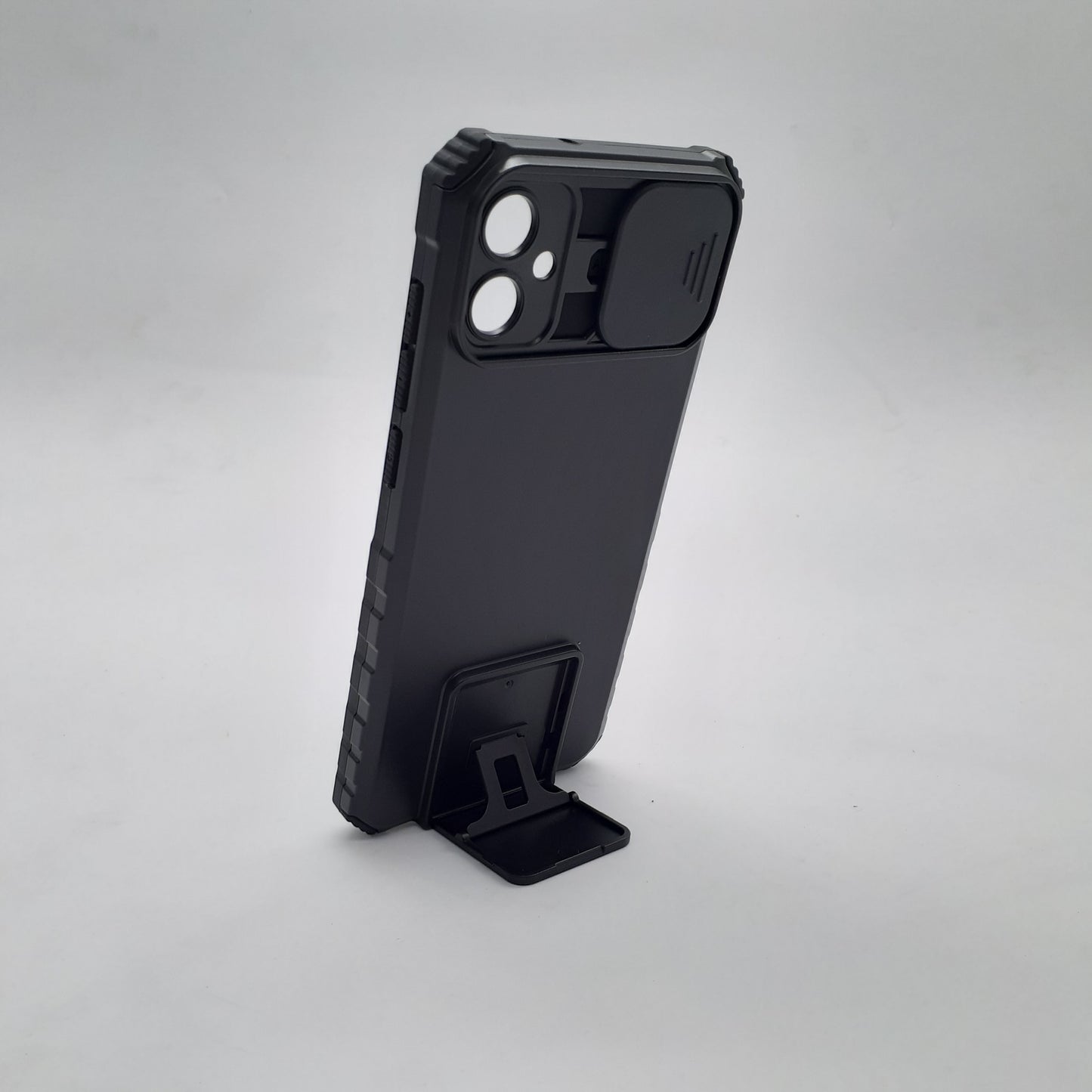 Samsung A05 Protective Phone Case Camera Slide Cover Built-in Kickstand Shockproof Military Grade Protection