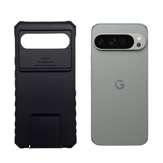 Pixel 9 Pro XL Case Sliding Camera Cover 360 Rotating Kickstand Heavy Duty Shockproof Military Grade Bumper