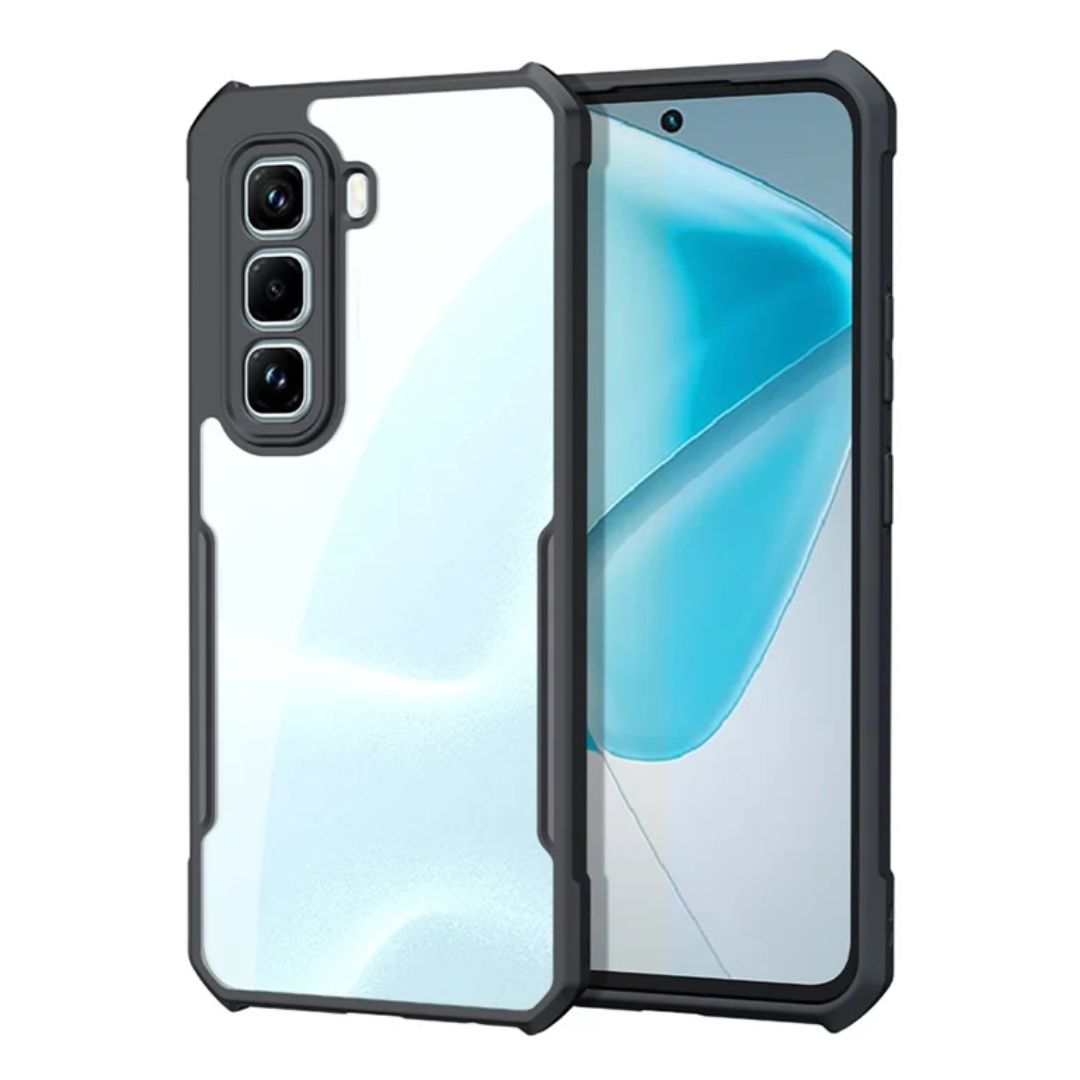 infinix Hot 50 Pro Plus case Matte Black Back Cover Soft Silicone TPU Bumper case