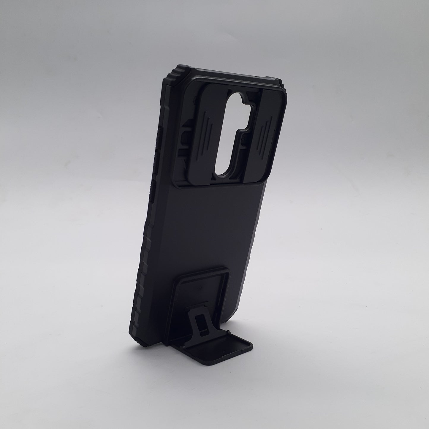 Redmi Note 8 Pro Rugged Phone Case Sliding Camera Cover Kickstand Hands Free Viewing