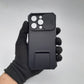 Heavy Duty iPhone 14 Pro Case Integrated Kickstand Sliding Camera Lens Cover Ultimate Protection