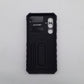 Samsung S23 FE Shockproof Case Sliding Camera Cover Ring Stand Holder Heavy Duty Protection Black Phone Cover