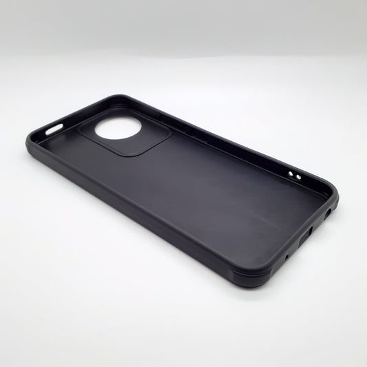 Vivo Y02 Carbon Fiber texture Hard Rubber armour back cover shock-porof case