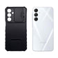 Samsung A16 Shockproof Hybrid Case Sliding Camera Protector Integrated Ring Stand Heavy Duty TPU PC Cover