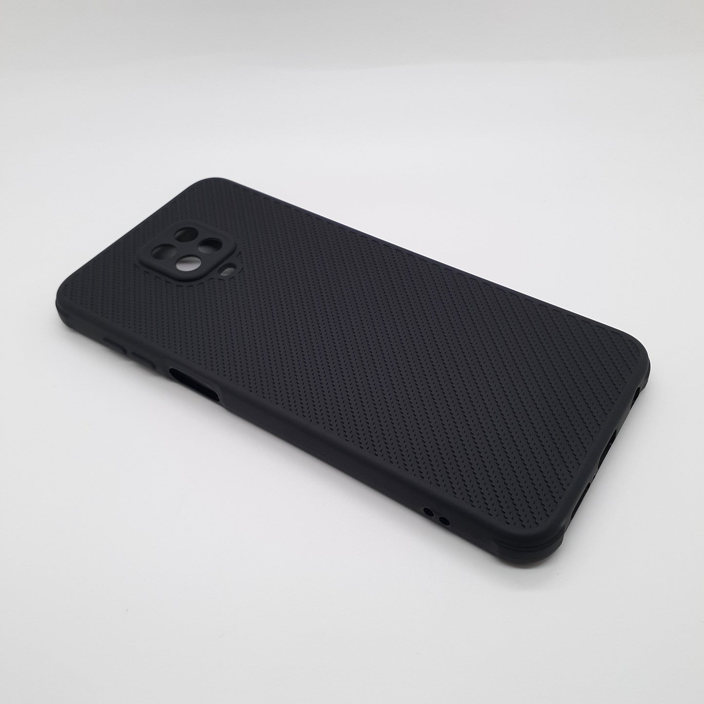Redmi Note 9 Pro Carbon Fiber texture Hard Rubber armour back cover shock-porof case