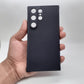 Samsung S24 Ultra Carbon Fiber texture Hard Rubber armour back cover shock-porof case