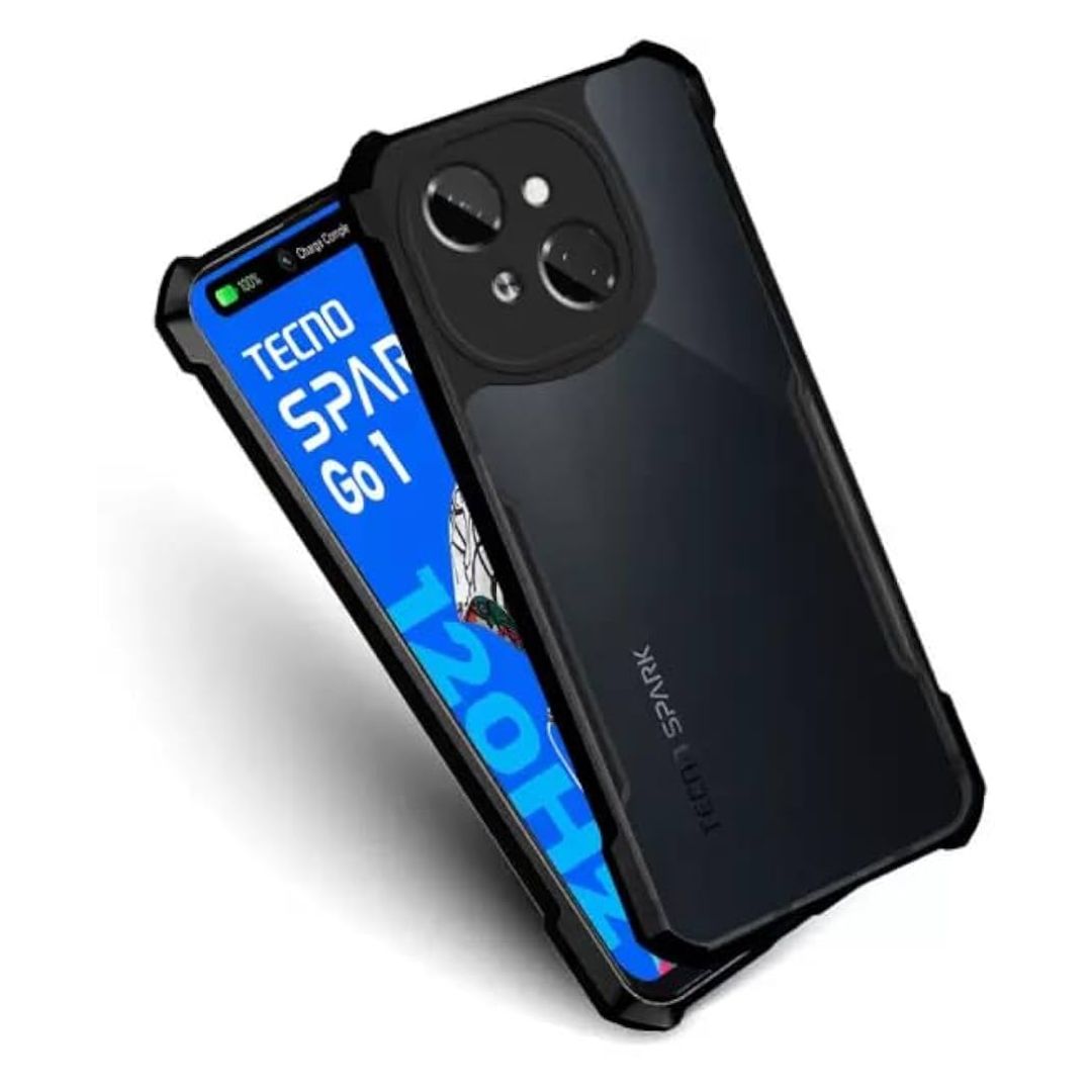 Tecno Spark Go 1 case Matte Black Back Cover Soft Silicone TPU Bumper case