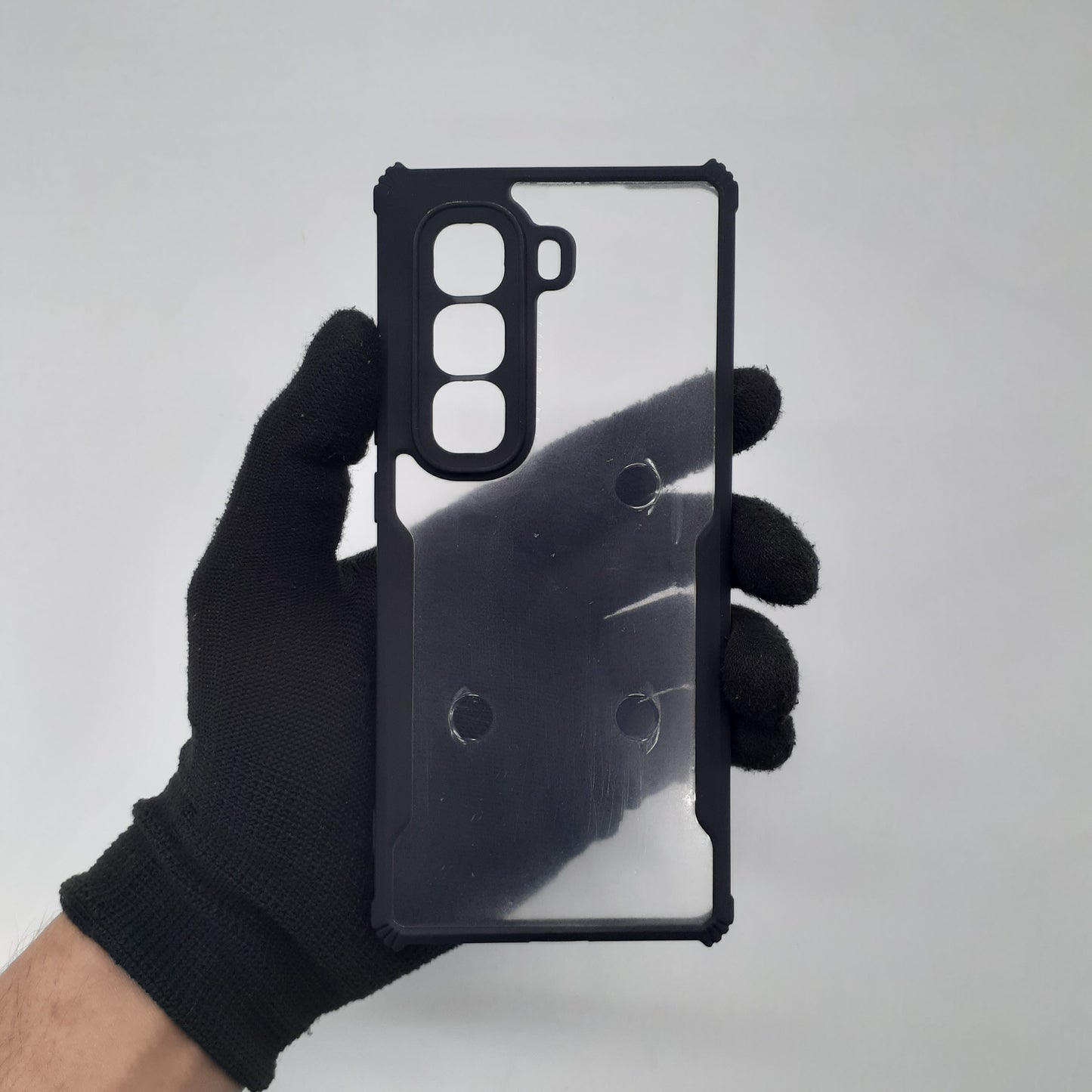 Infinix Hot 50 Pro Plus iPAKY Shock Proof Edges Protective Case with Anti-Slip Grip and Enhanced Camera Protection