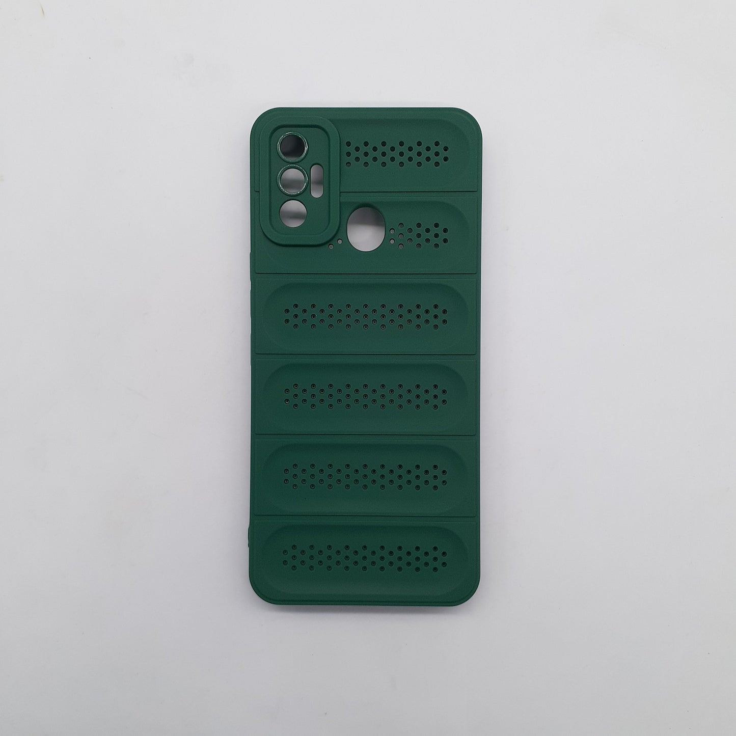 Premium Tecno Spark 7 Case: Shockproof TPU, Heat Dissipation Design, Full Protection Cover (Black)