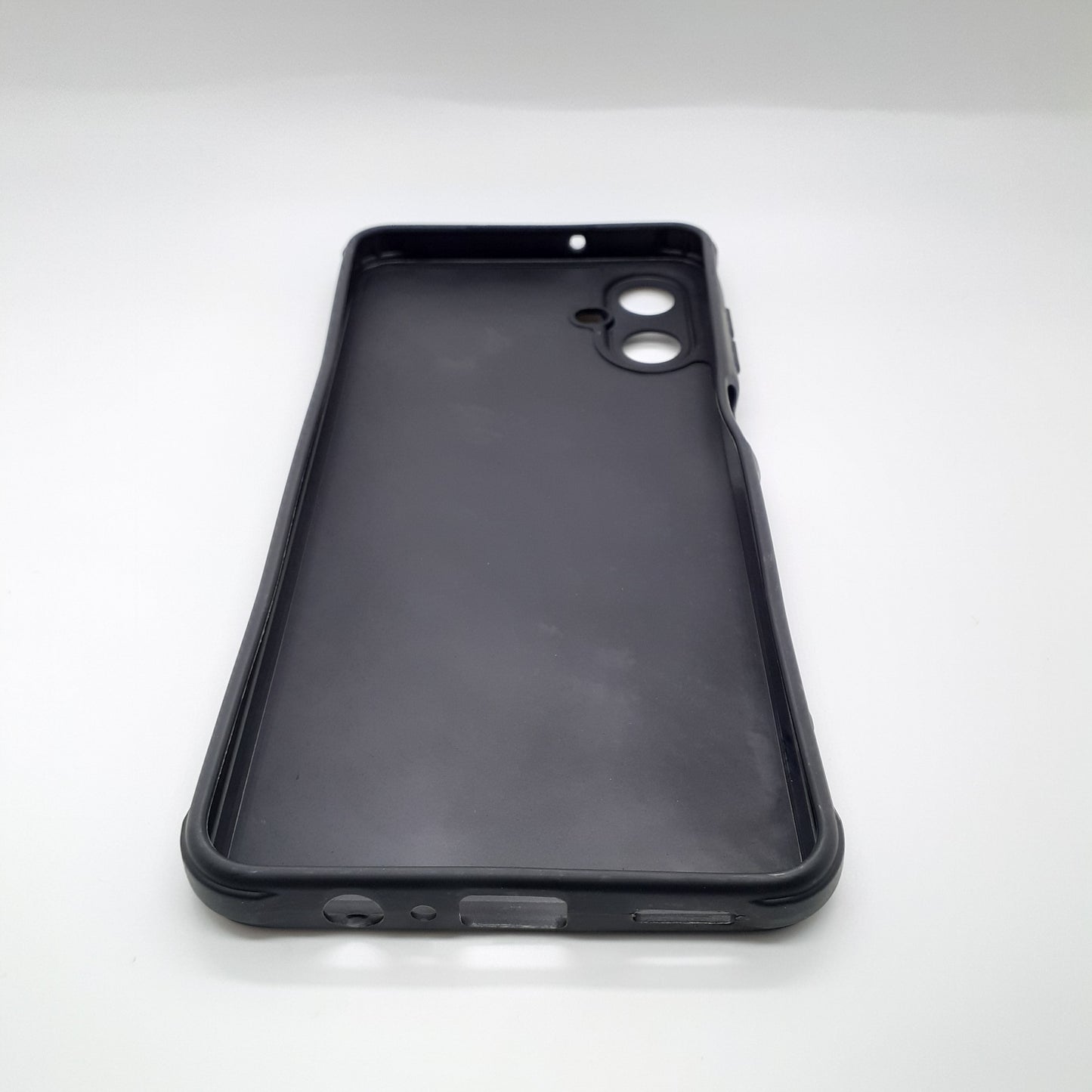Samsung A06 Carbon Fiber texture Hard Rubber armour back cover shock-porof case