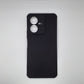 Vivo Y22 Carbon Fiber texture Hard Rubber armour back cover shock-porof case