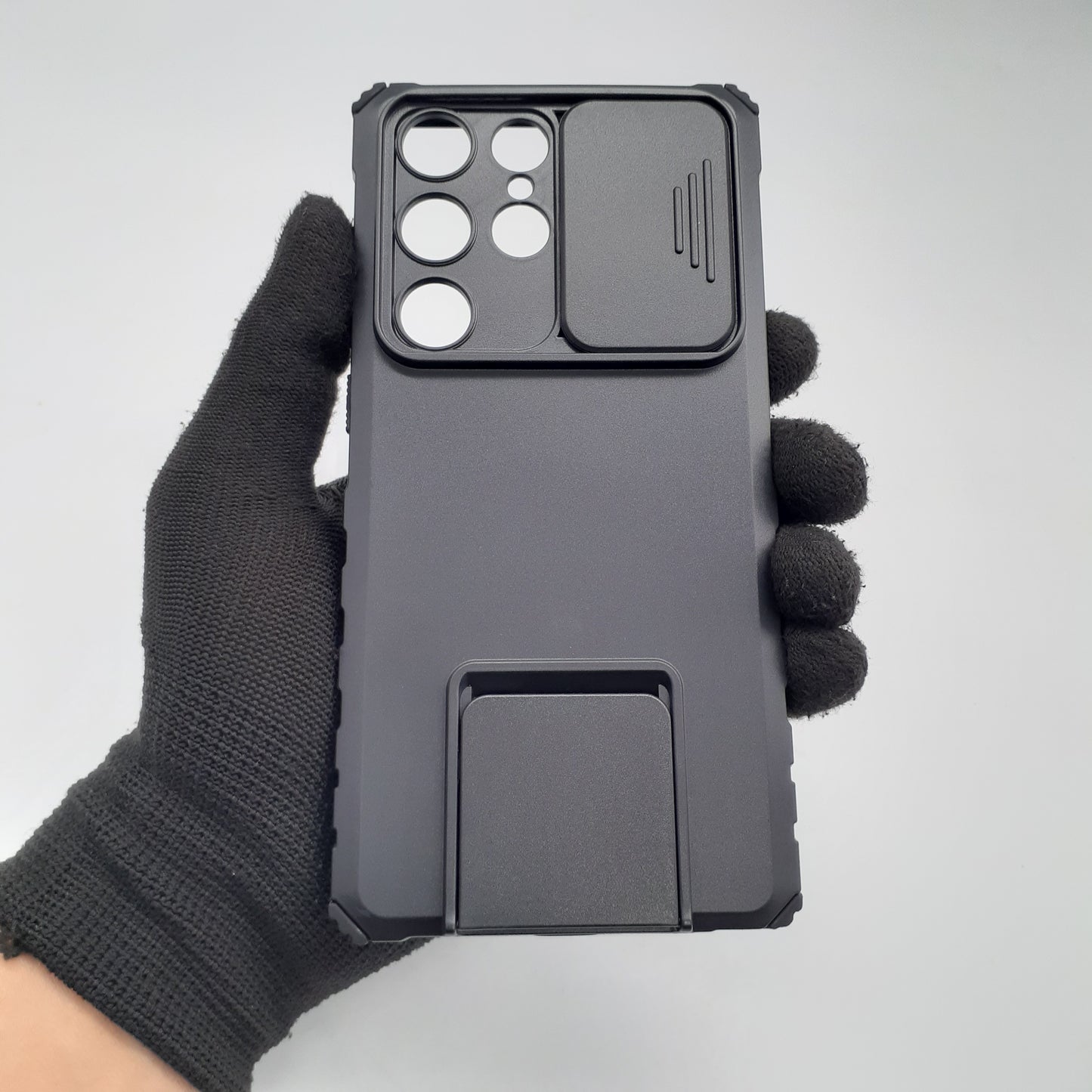 Samsung S23 Ultra Case Heavy Duty Shockproof Slide Camera Cover Built-in Kickstand Hands-Free Viewing