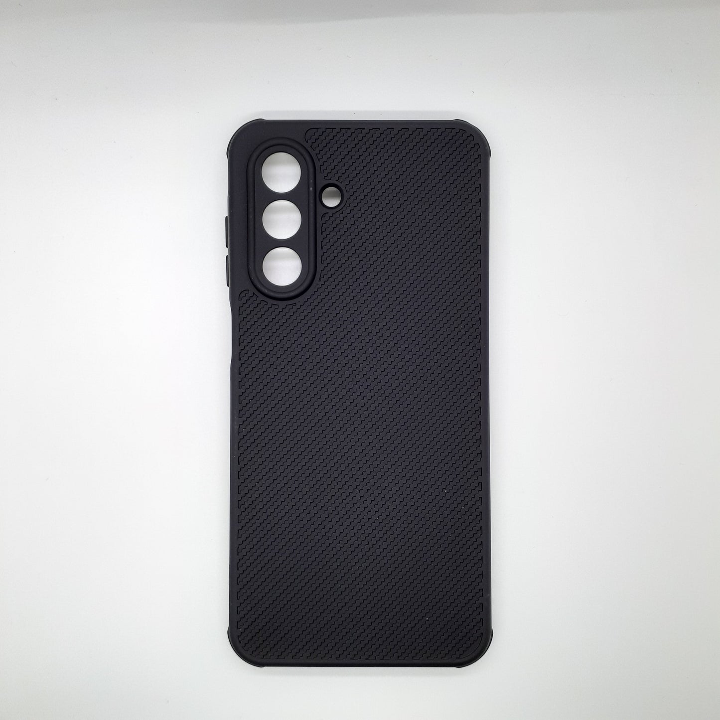 Samsung A26 Carbon Fiber texture Hard Rubber armour back cover shock-porof case