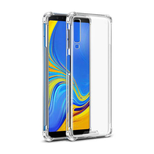 AntiShock Clear Back Cover Soft Silicone TPU Bumper case for Samsung A7 2018