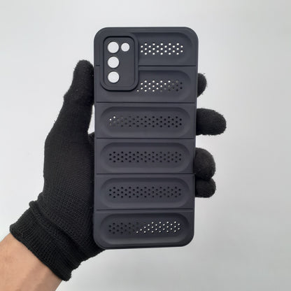 Samsung M02s Cooling Bumper Phone Case: Heat Dissipation, Shockproof, Transparent TPU Back Cover