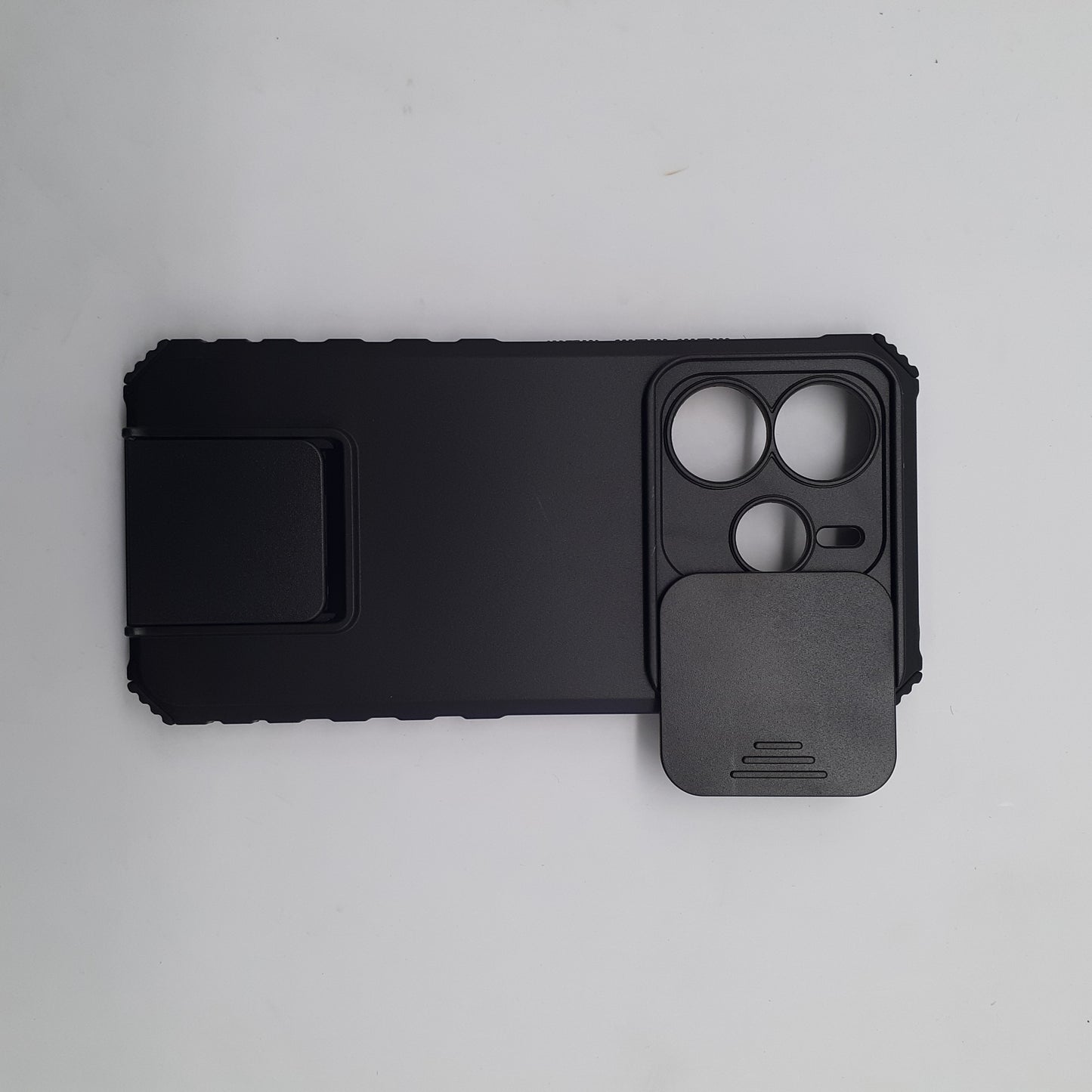 Redmi Note 14 Case Heavy Duty Protection Slide Camera Cover Built in Kickstand Hands Free Viewing