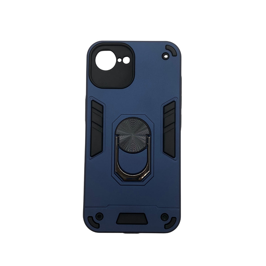 iPhone 16e Shockproof Hard PC Case with Ring Holder