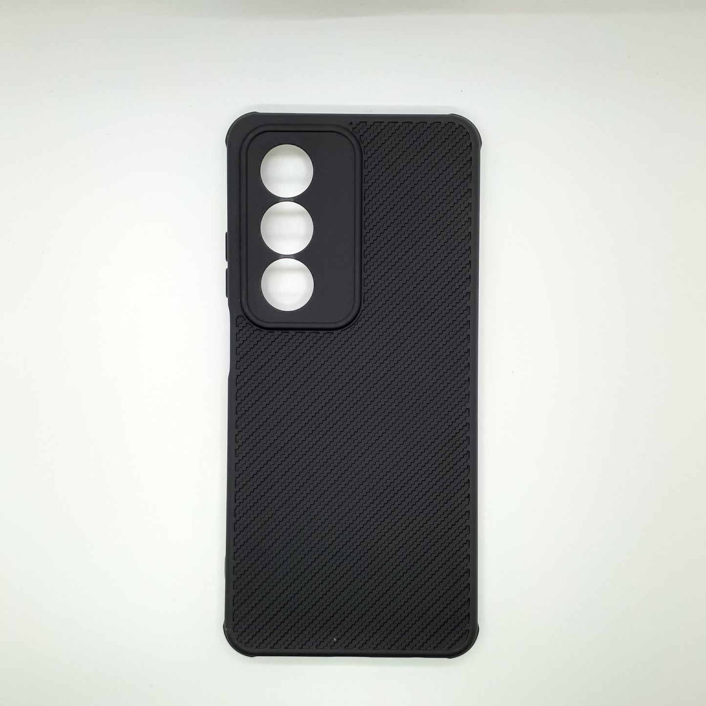 OPPO A3 Pro Carbon Fiber texture Hard Rubber armour back cover shock-porof case