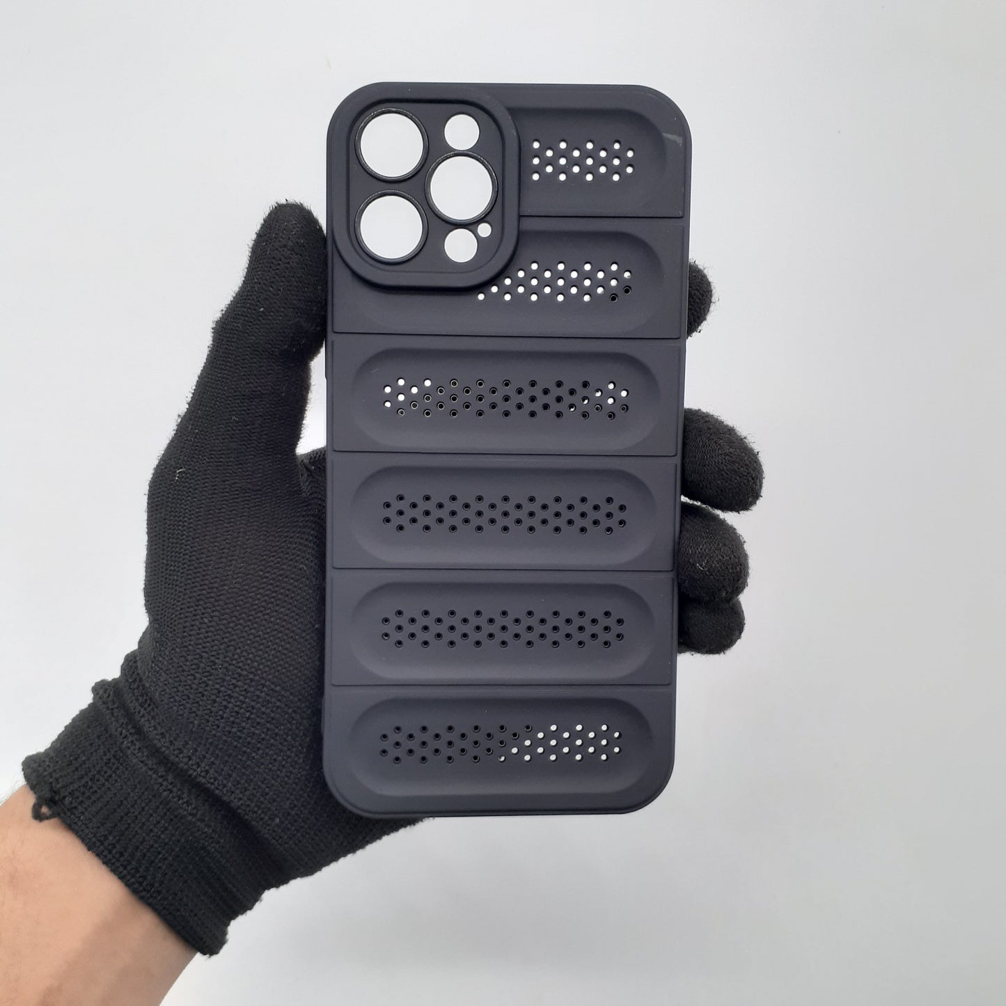 iPhone 12 Pro Max Case: Ultra Slim Shockproof TPU Cover with Heat Dissipation, Breathable Hollow Design, and Camera Protection
