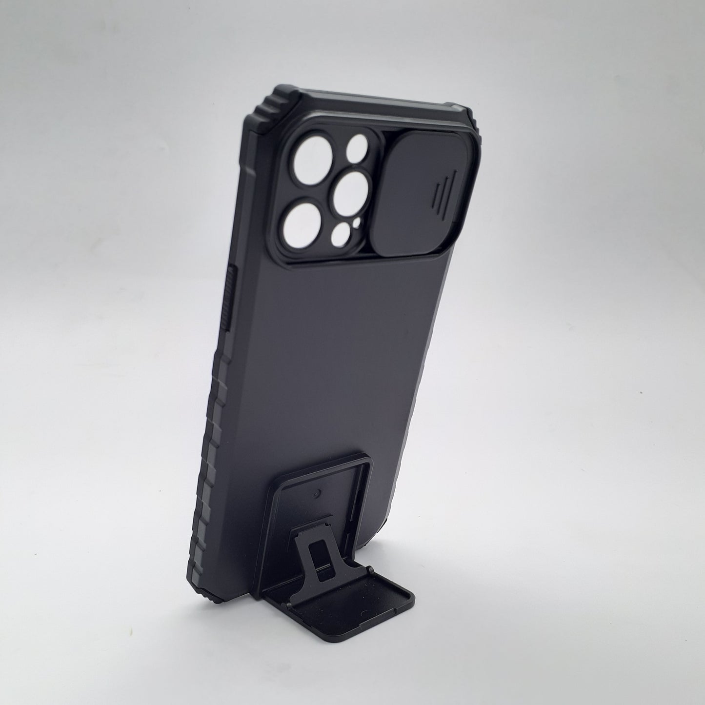 Heavy-Duty Rugged Armor iPhone 12 Pro Max Case Slide Camera Cover 360 Ring Stand Kickstand Shockproof Bumper
