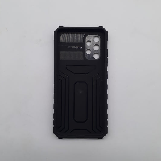 Samsung A32 Military Grade Phone Case Sliding Camera Cover Integrated Kickstand Shockproof Hybrid Bumper Anti-Scratch Drop-Proof Protection