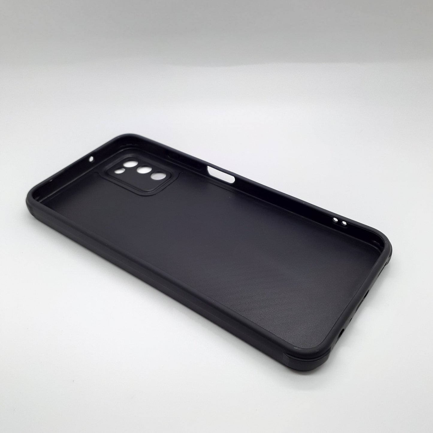 Samsung A03s Carbon Fiber texture Hard Rubber armour back cover shock-porof case
