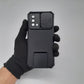 OPPO A74 4G 5G Heavy Duty Shockproof Case Sliding Camera Cover Wallet Phone Kickstand 360 Ring Stand