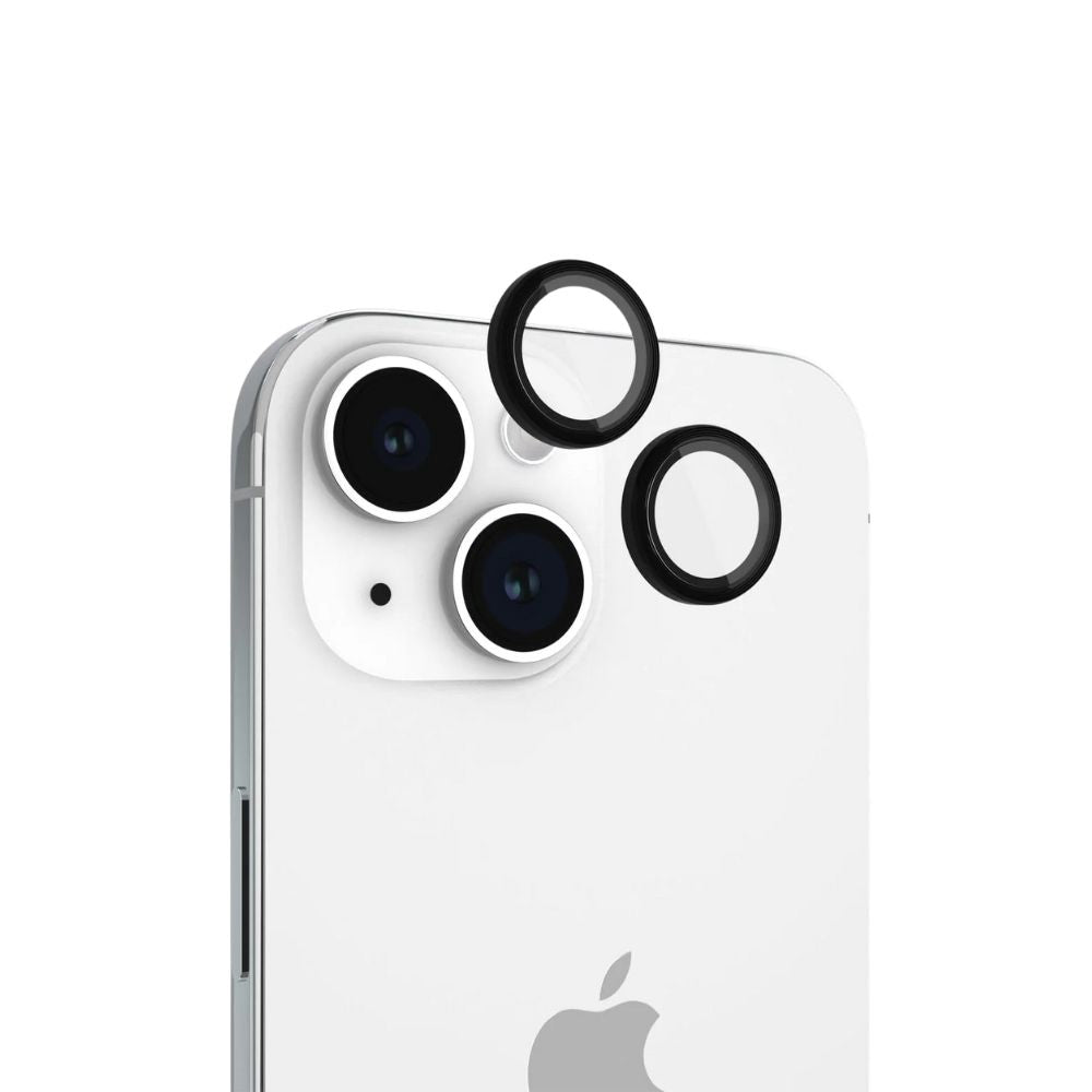 iPhone 13 Mini Camera Lens Protector, 9H Hardness Tempered Glass and Aluminum Metal Lens Film, Bubble-Free, Strong Stickiness