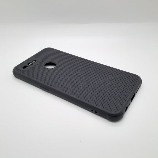OPPO A5s Carbon Fiber texture Hard Rubber armour back cover shock-porof case