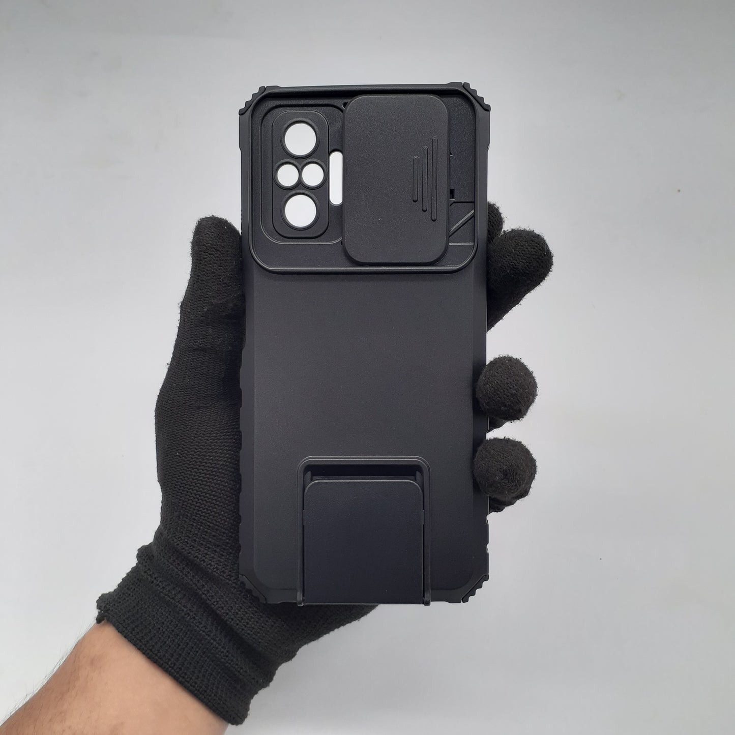 Redmi Note 10 Pro Heavy Duty Protective Case Camera Slide Cover Integrated Kickstand Shockproof Military Grade Defense