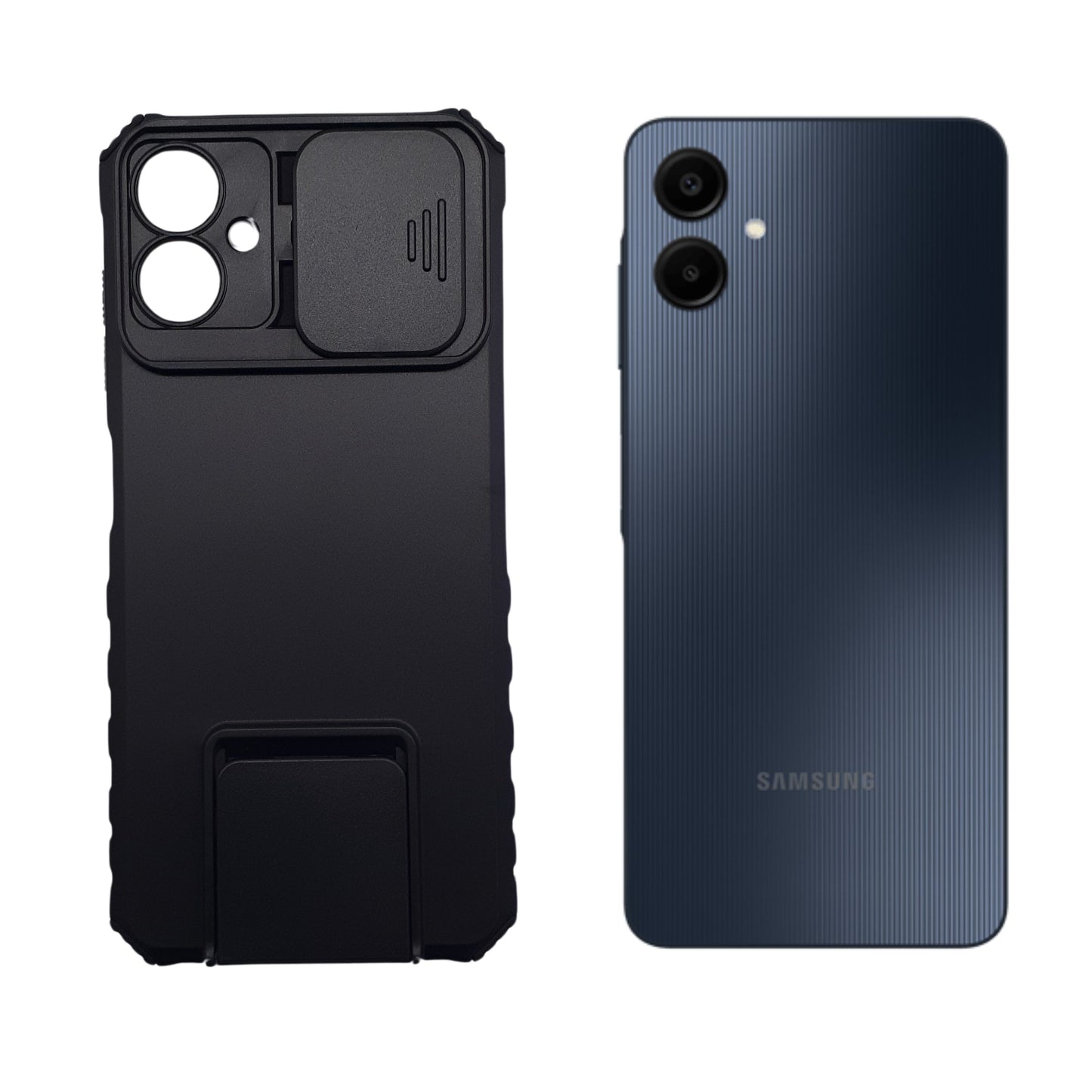 Samsung A06 Case Military Grade Shockproof Rugged Cover Slide Camera Protector 360 Rotate Ring Kickstand Magnetic Car Mount Galaxy A06