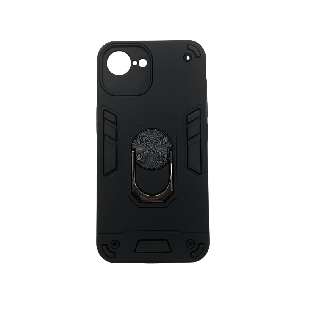 iPhone 16e Shockproof Hard PC Case with Ring Holder