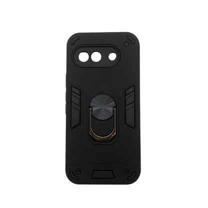 Pixel 9A Hard PC Case with Ring Holder - Shockproof Slim Cover