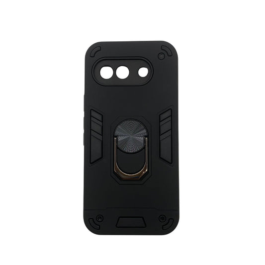 Pixel 9A Hard PC Case with Ring Holder - Shockproof Slim Cover