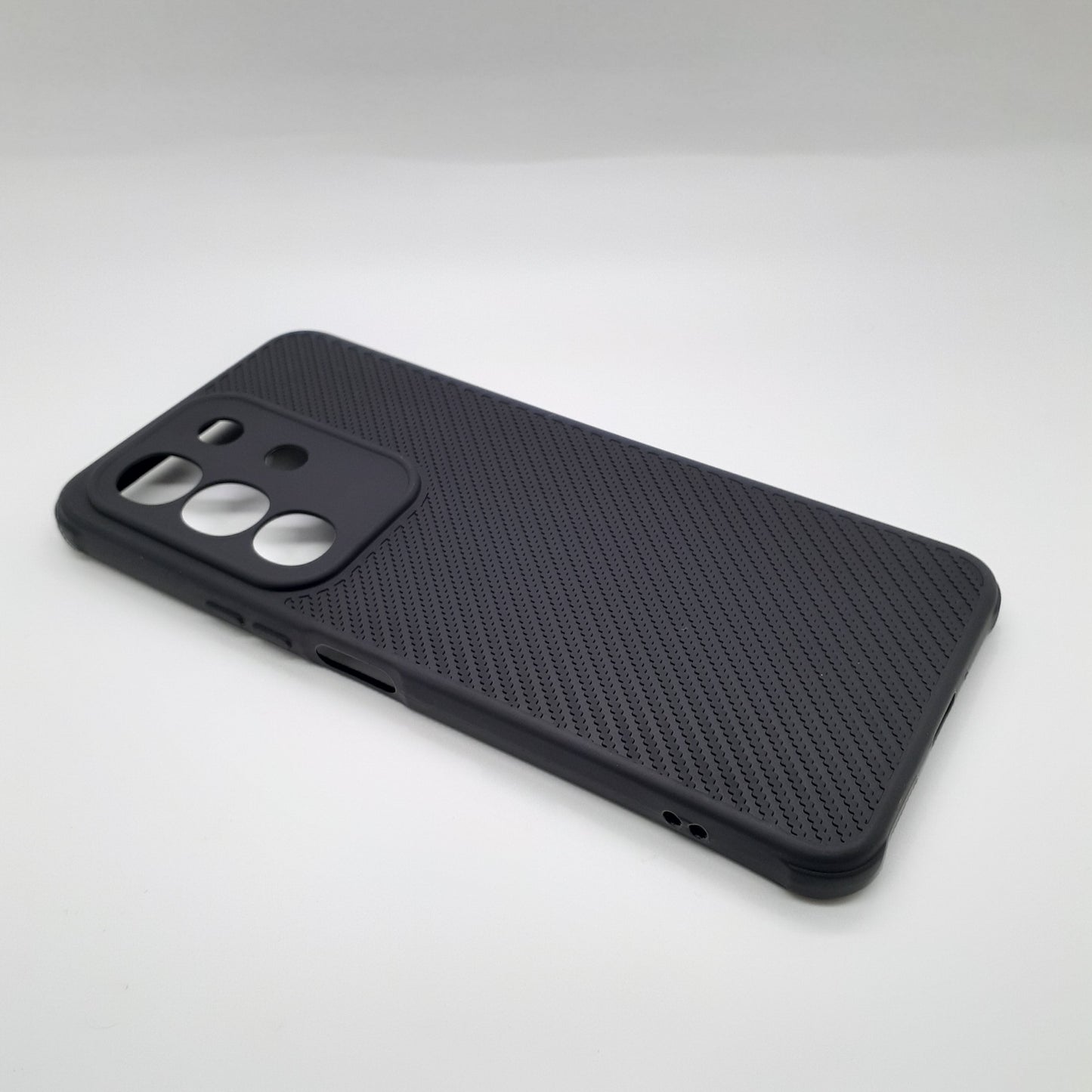 Vivo Y29 Carbon Fiber texture Hard Rubber armour back cover shock-porof case