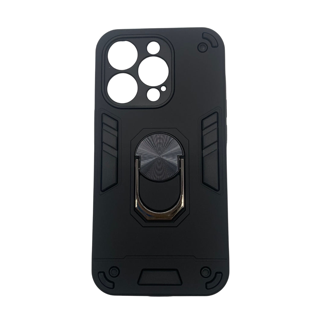 iPhone 14 Pro Hard PC Case with Ring Holder, Shockproof Slim Cover