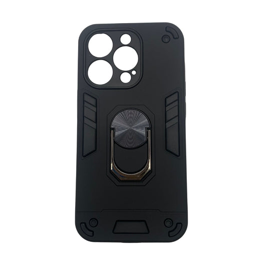 iPhone 14 Pro Hard PC Case with Ring Holder, Shockproof Slim Cover