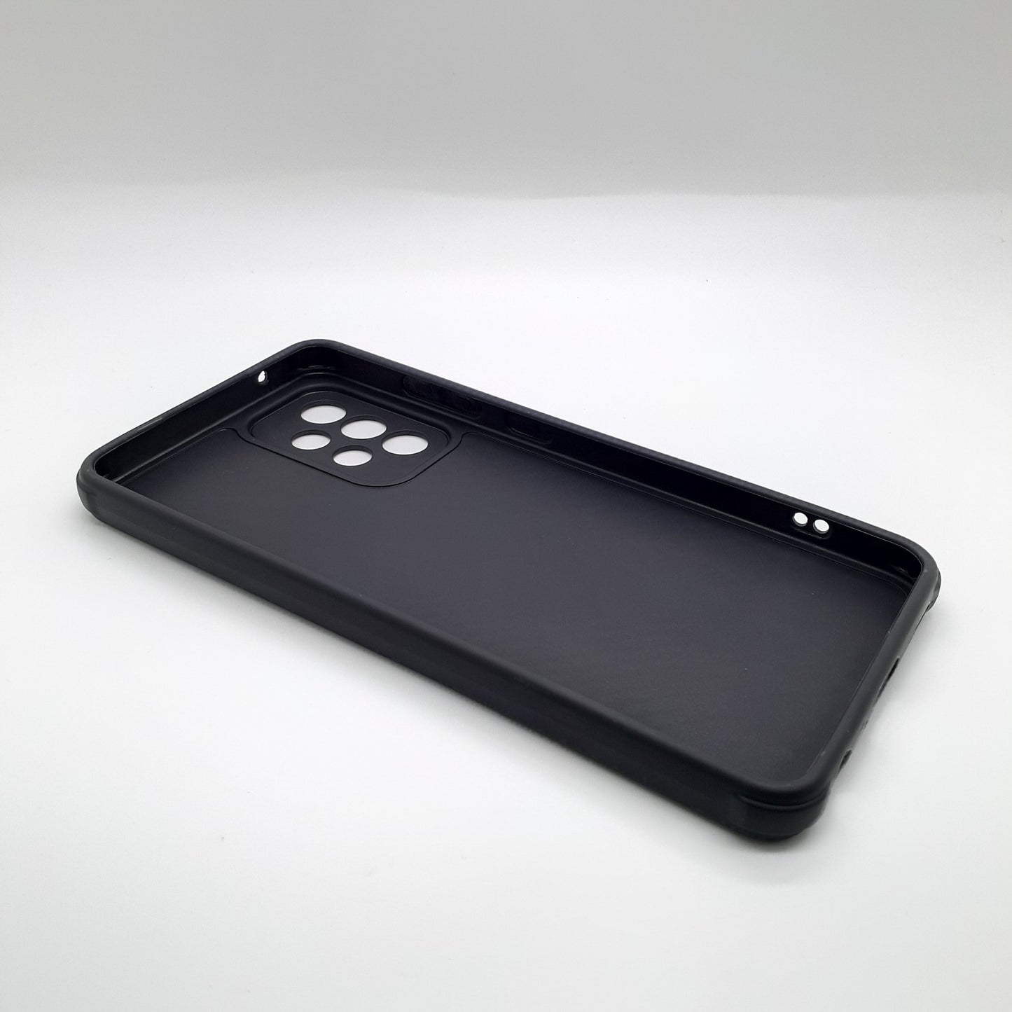 Samsung A52 Carbon Fiber texture Hard Rubber armour back cover shock-porof case