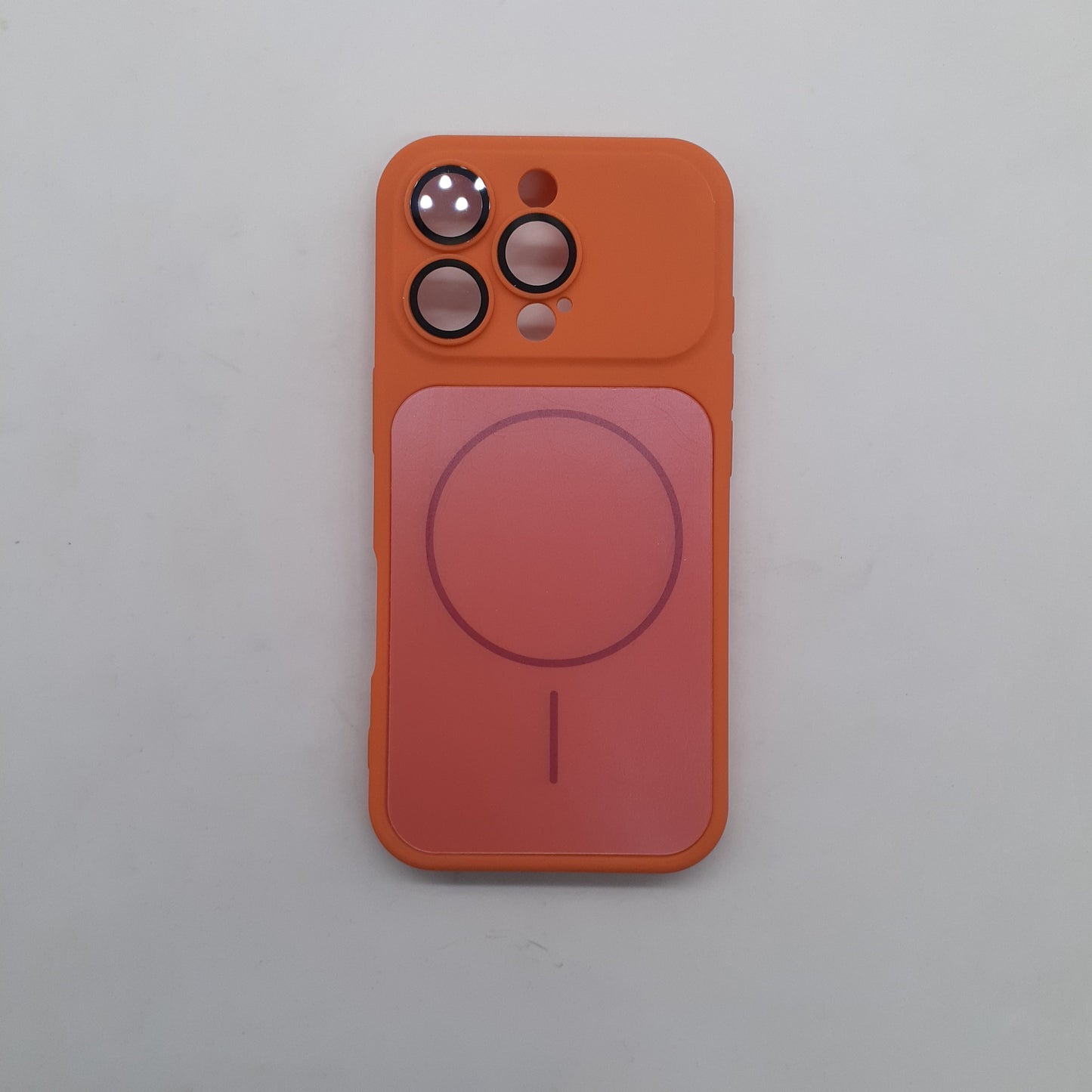 iPhone 16 Pro Orange Back Case - Slim Fit Protective Silicone Phone Cover
