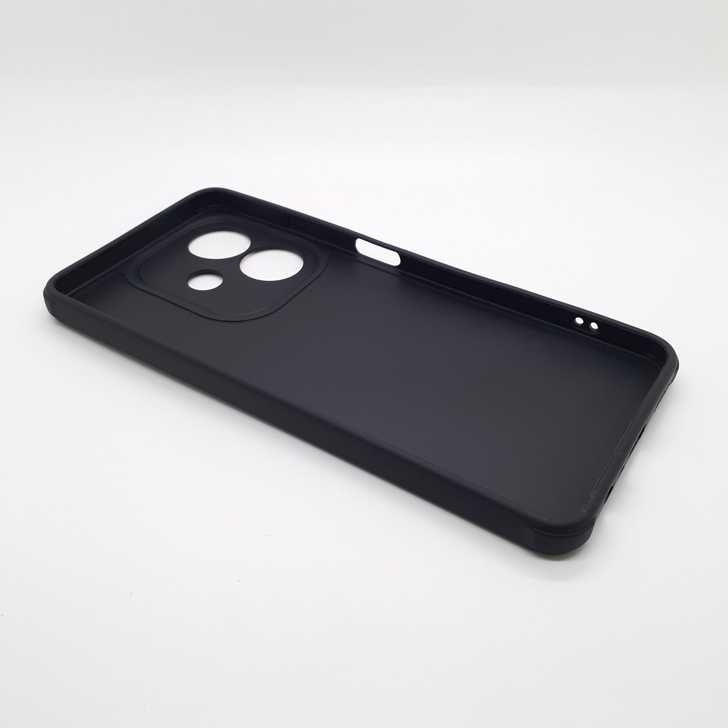 OPPO A3x Carbon Fiber texture Hard Rubber armour back cover shock-porof case