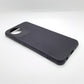 Vivo Y02 Carbon Fiber texture Hard Rubber armour back cover shock-porof case