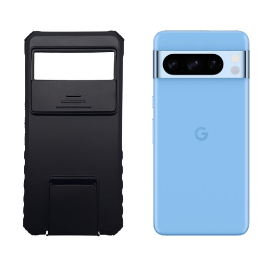Google Pixel 8 Pro Case Heavy Duty Protection Camera Lens Cover Built-in Kickstand Hands-Free Viewing