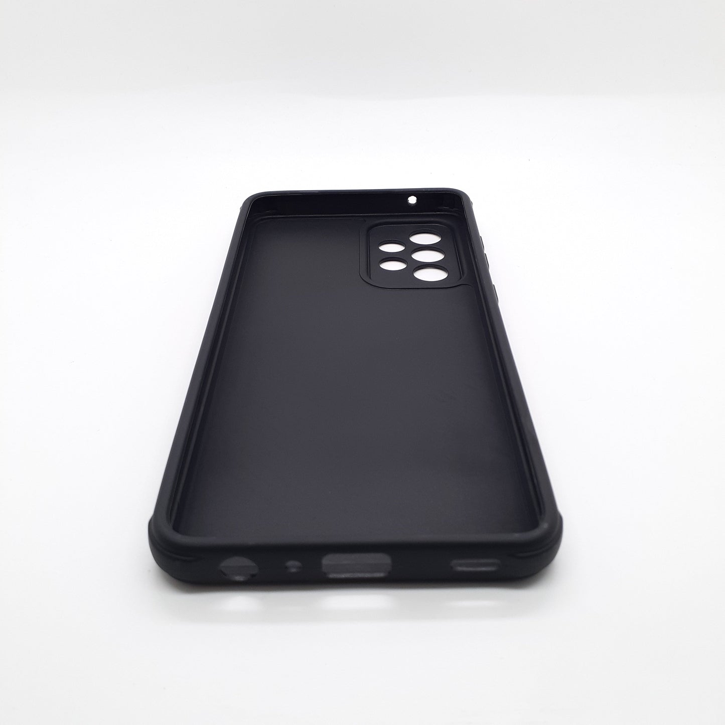 Samsung A52 Carbon Fiber texture Hard Rubber armour back cover shock-porof case