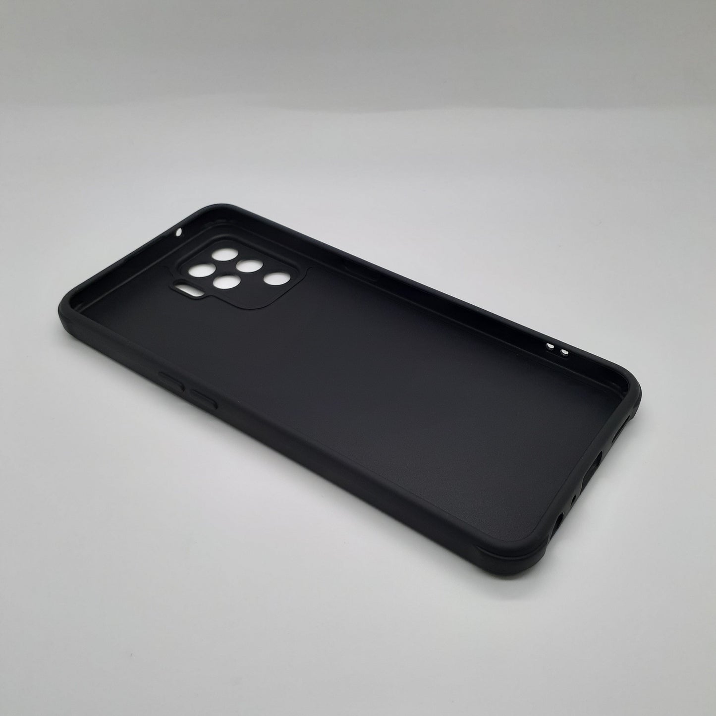 OPPO F19 Pro Carbon Fiber texture Hard Rubber armour back cover shock-porof case