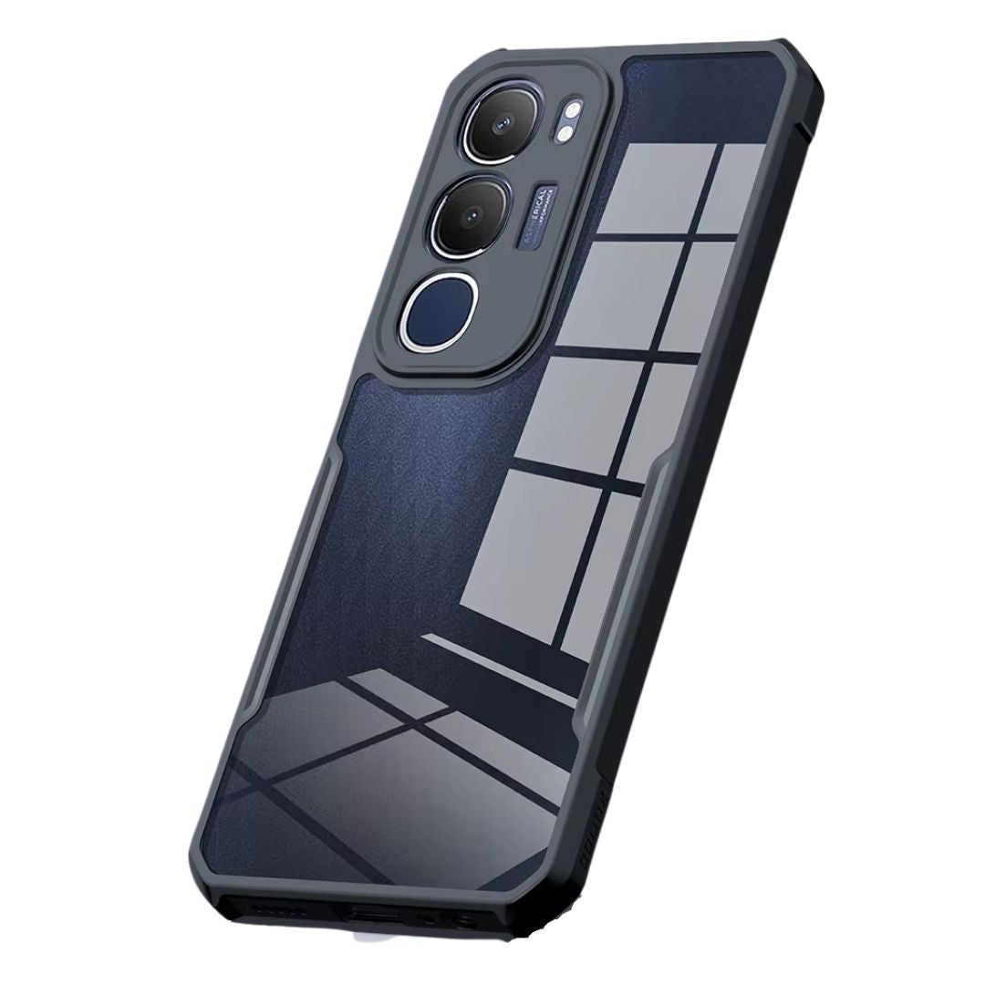 Vivo Y19s case Matte Black Back Cover Soft Silicone TPU Bumper case